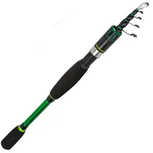 1.8m Carbon Fiber Telescopic Fishing Rod, Lightweight Portable Design, Eva Non-Slip Handle, Ideal for Multiple Water Bodies, Easy Casting for Beginners