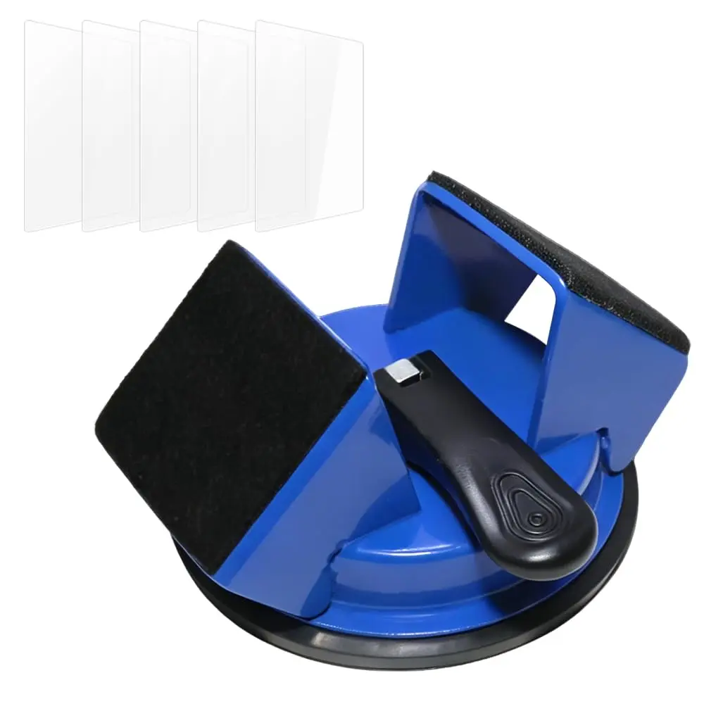 Floor Gap Fixer Tool – Heavy Duty Flooring Gap Repair with 45° Striking Surface,  Suction Cup & 5 Extra Sticky Pads, Ideal for Laminate, Vinyl,