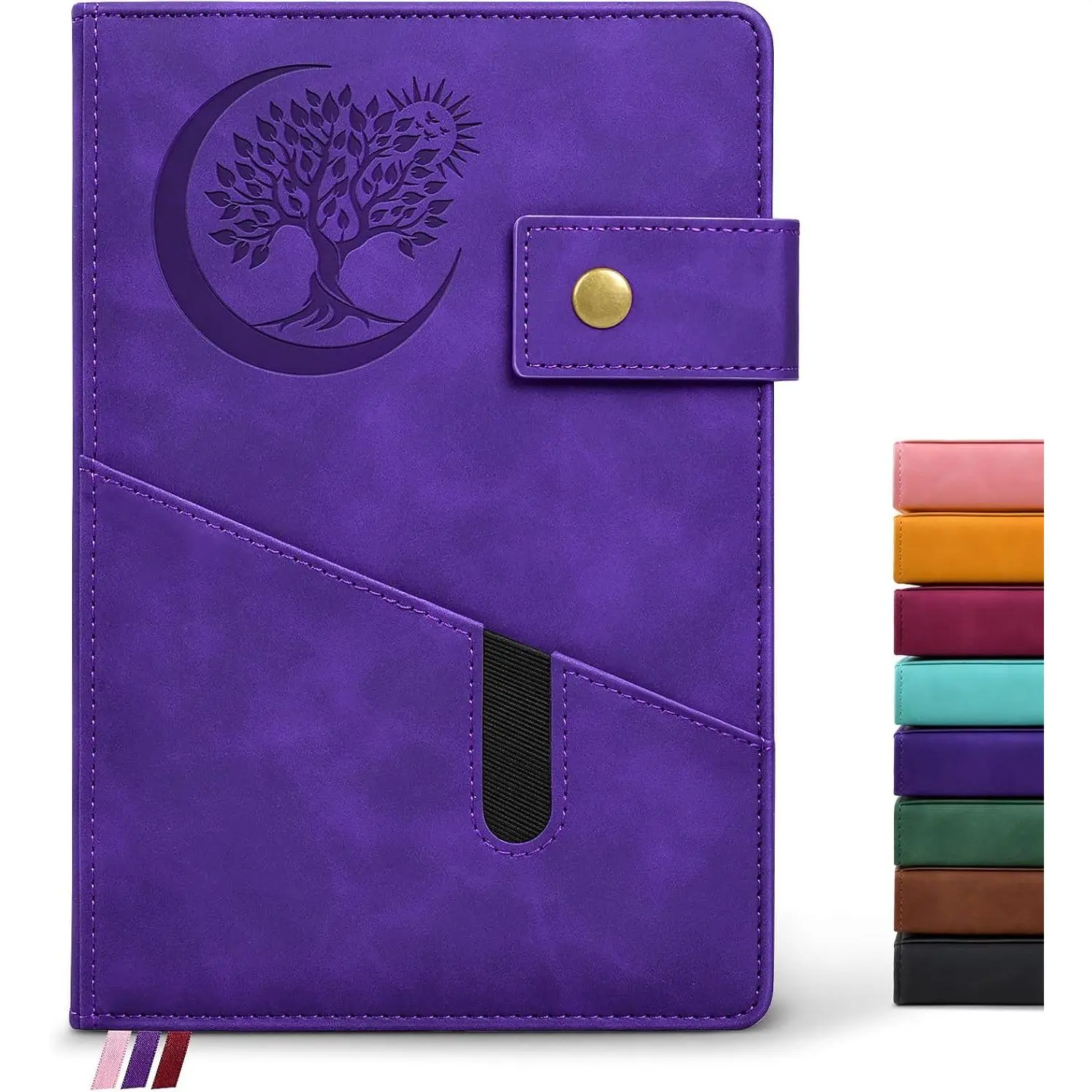 Lined Journal Notebook for Men, A5 Leather Journals for Writing Women, Hardcover Notebooks for Work,School,Note Taking,Travel,Business,Personal daily Diary,200 Page College Ruled (5.9" x 8.4")