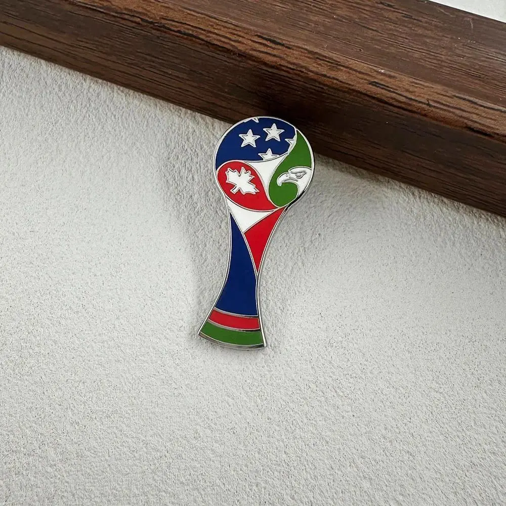 International Soccer Brooch Usa Star Badge Canada Maple Leaf Mexican Agle Flag Elements Pin Soccer Fan Collectible Gift