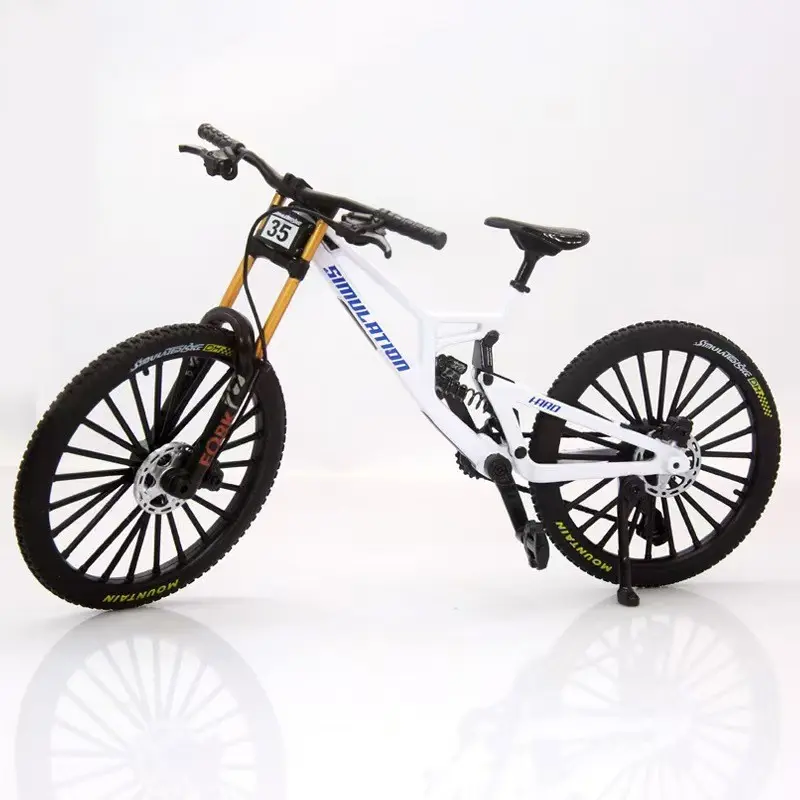 Alloy Bicycle Model, Realistic Mountain Bike, Road Bike, Desk Decor, Collectible Mini Bike, Miniature Models, Office & Home Decoration, Christmas & Halloween Gift