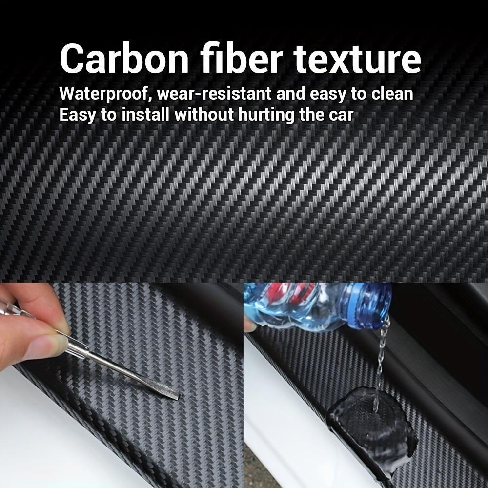 Carbon Fiber Pattern Car Sticker, 1 Roll Multi-functional Waterproof Car Body Sticker, Anti-scratch Car Decorative Sticker for Car Door, Car Body, Car Interior, Universal Car Sticker, Car Decals, Automobile Decals