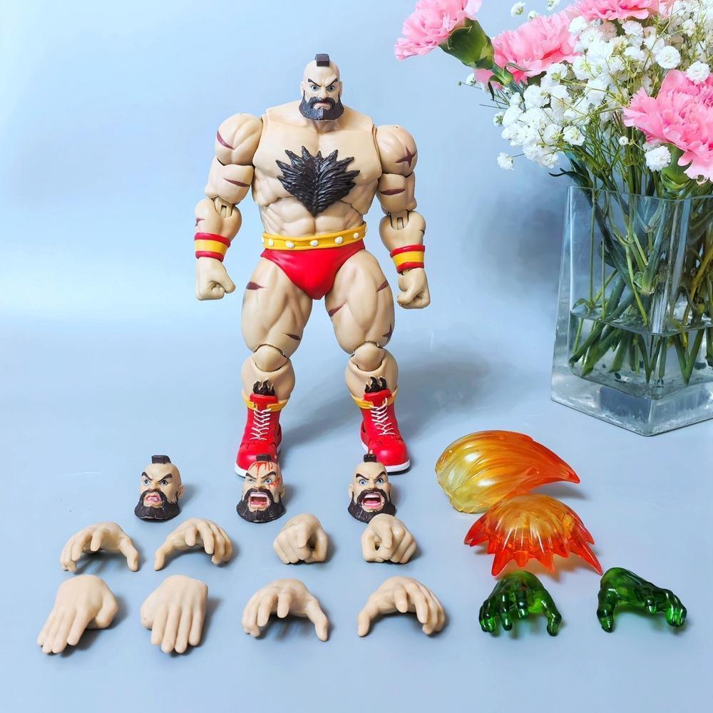 Street Fighter Zangief Articulated Action Figure Collectible Model Toys 22cm