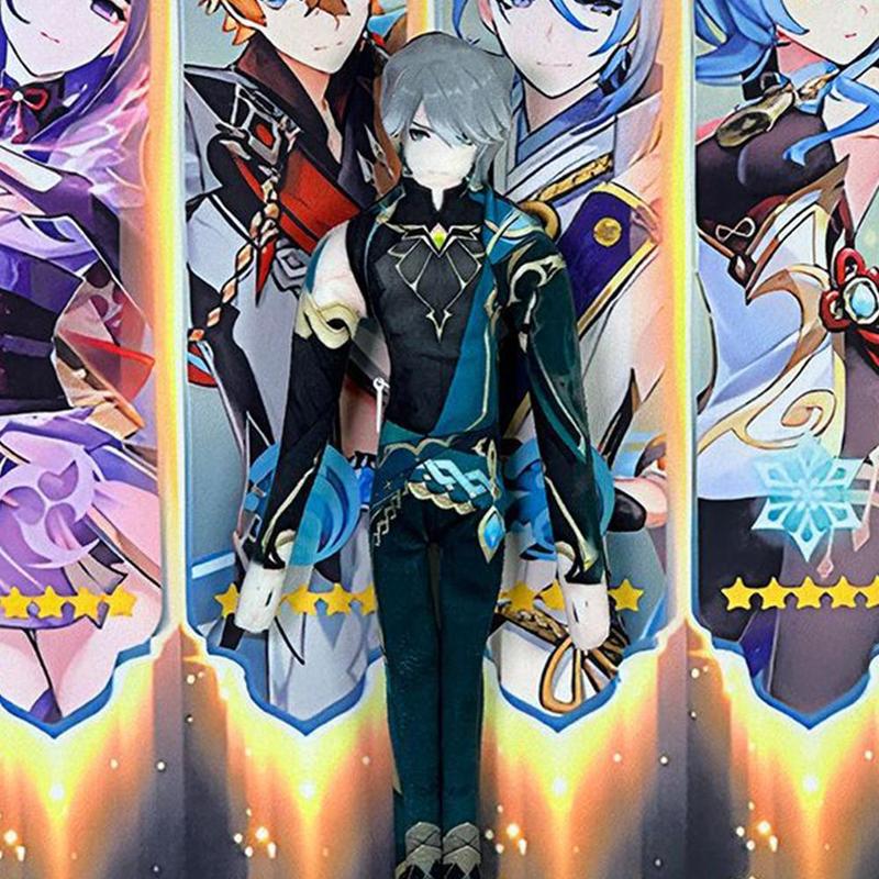 Game Genshin Impact Xiao Wanderer Kinich Wriothesley Cosplay Plush Doll Stuffed Figure Abstract Joint Twistable Dolls Party Prop
