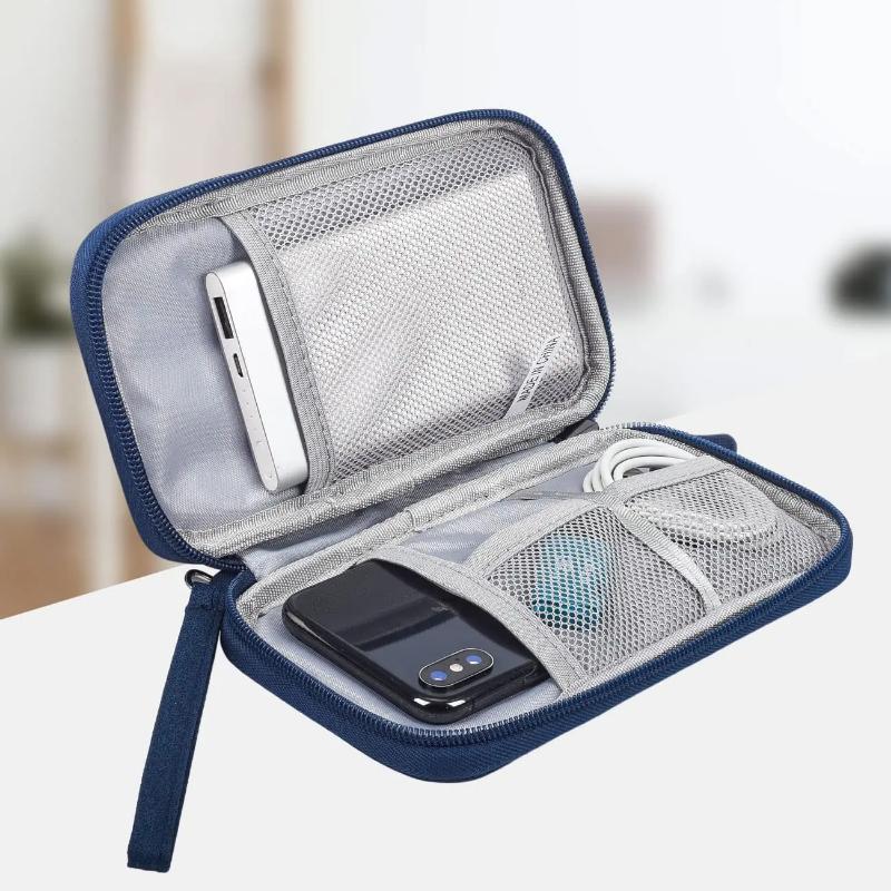 1pc Electronics Accessories Organizer Pouch Bag, Travel Universal Organizer for Cable, Charger, Phone Business Travel Gadget Bag