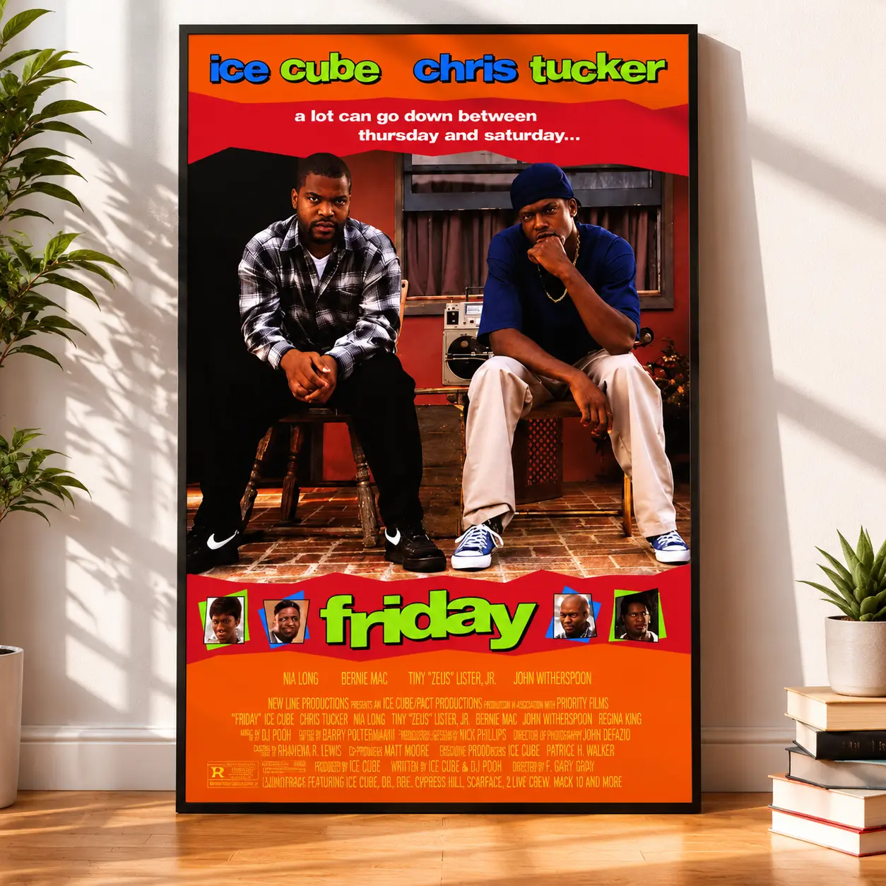 Retro Movie Poster Print, Vintage Film Wall Art, Cool Home Theater Decor