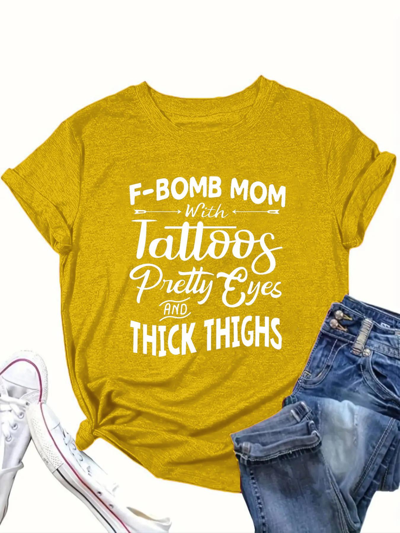 【Plus Size】 Letter Print Round Neck Tee, Fashion Casual Crew Neck Short Sleeve T-Shirt for Daily Outdoor Wear, Casual Everyday Wear, Women Clothing for All Seasons