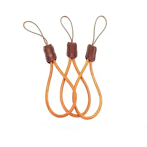 Vintage Leather Key Chain Cowhide Lanyard Landyard Handmade Keychain Anti-Lost Phone Straps Strap Car Key Holder