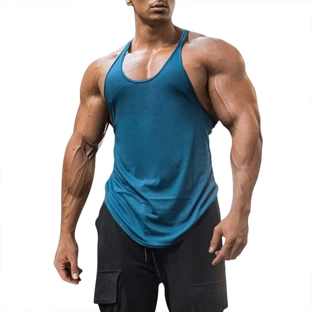 Redream Esobo Mens Tank Tops Dry Fit Muscle Stringer Workout Sleeveless Gym Shirts