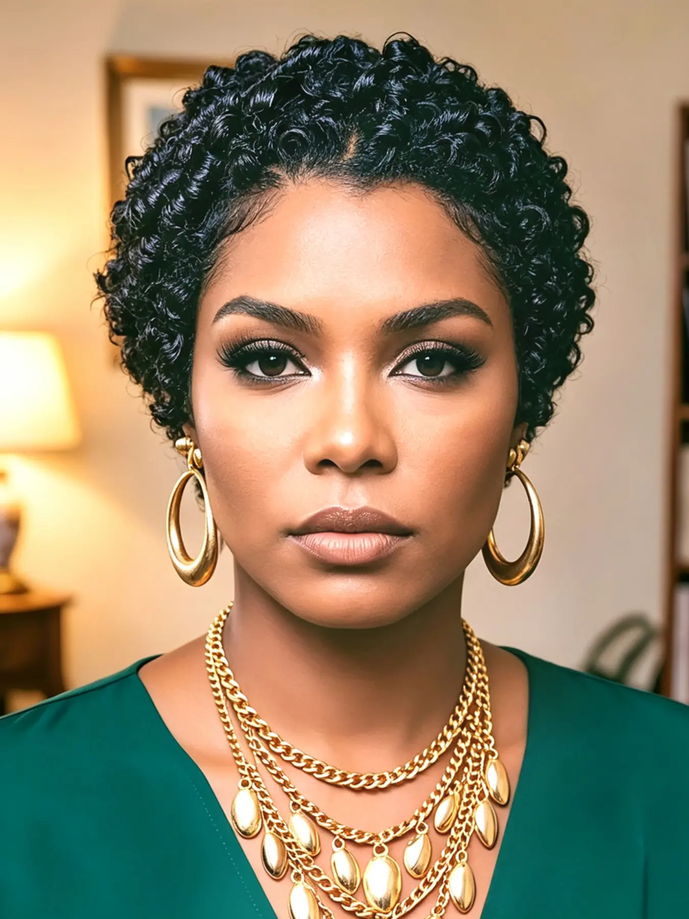 Short Curly Pixie Cut 13x4 Lace Front Human Hair Wigs for Women, Pre Plucked Pixie Wig, Natural Look, Easy Maintenance