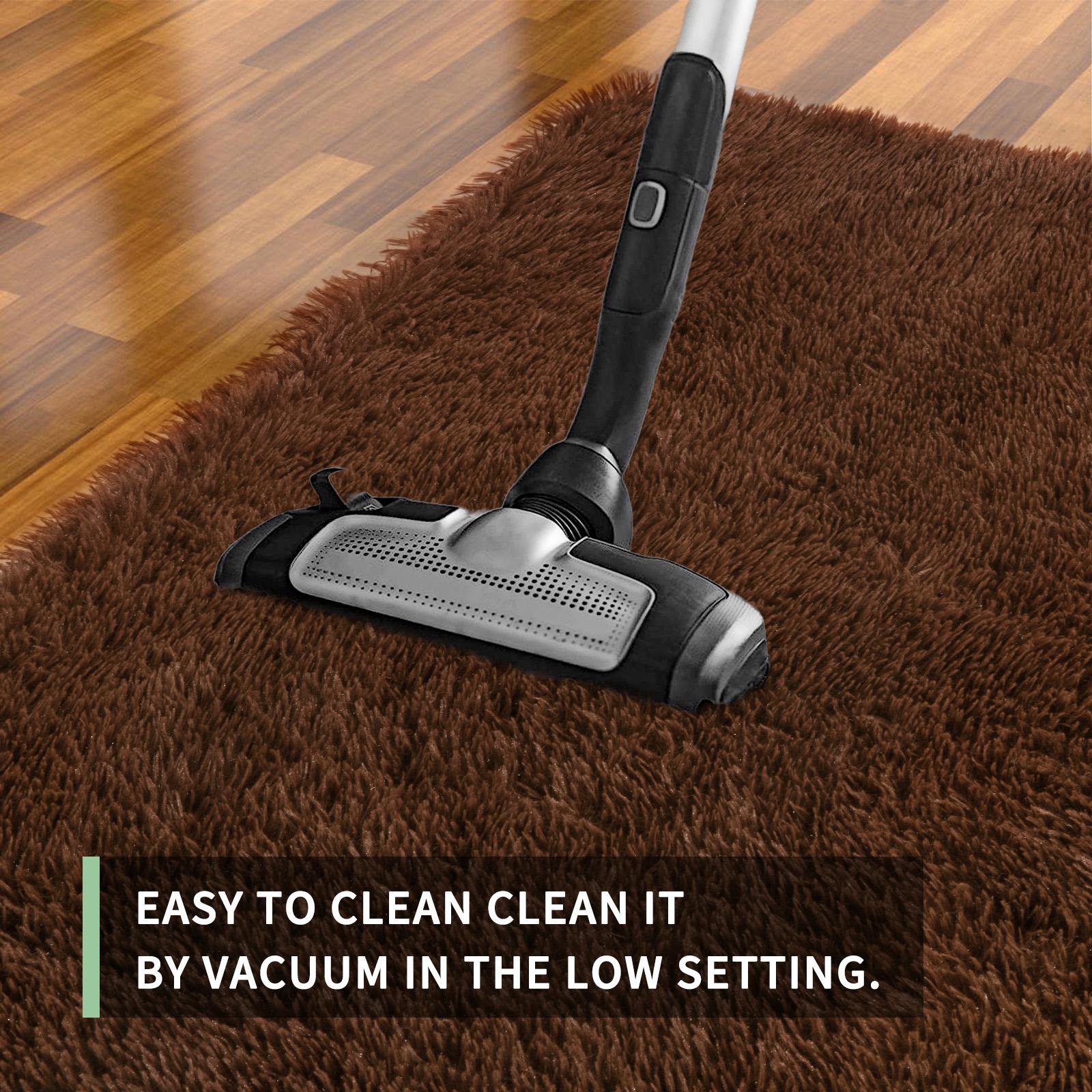 FAMVAL Large Size Plush Rugs Big Fluffy Area Rug Non-slip Soft Shaggy Carpet Mats for Livingroom Bedroom Nursery Home Decor Brown Christmas gifts