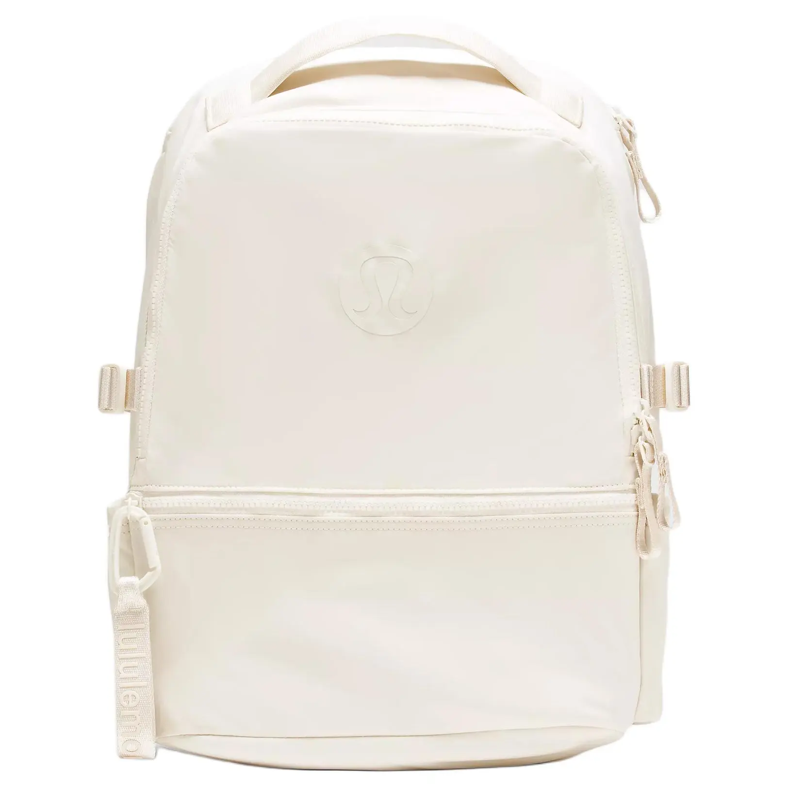 Lululemon NEW CREW 22L Waterproof Recycled Nylon Backpack - Small, Carry On, Aesthetic Tech, Brand Logo, Breathable Mesh, Casual Style, Light Ivory for Men, Small Backpacks, Carry On Backpacks