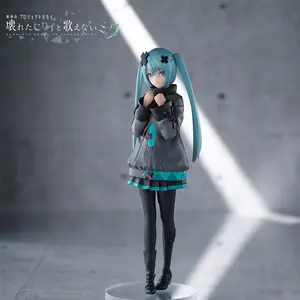 Hatsune Miku Figure 20cm, Shattered World Design, Anime Desktop Decor, Perfect Gift, Collectible Model, Secondary Dimension Artwork