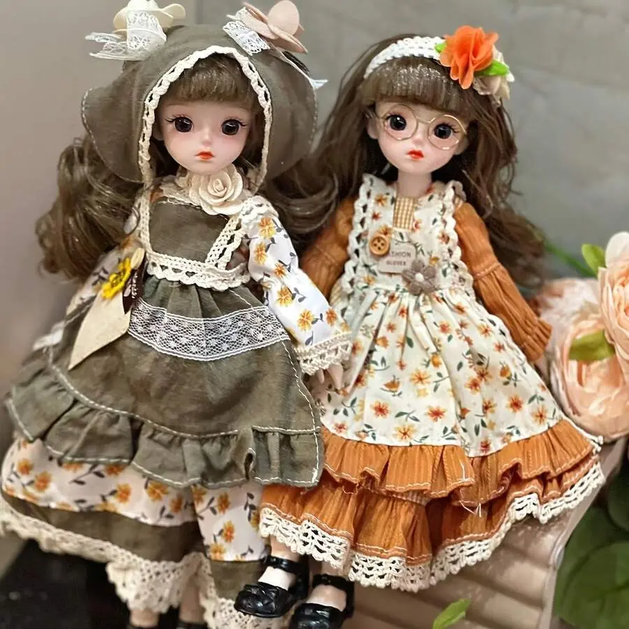 12inch Elegant Silicone Princess Doll With Lace Floral Ruffle Dress And Accessories - Perfect Choice For Party Decorations, Birthday Gifts And Christmas - No Power Required, Princess Accessories