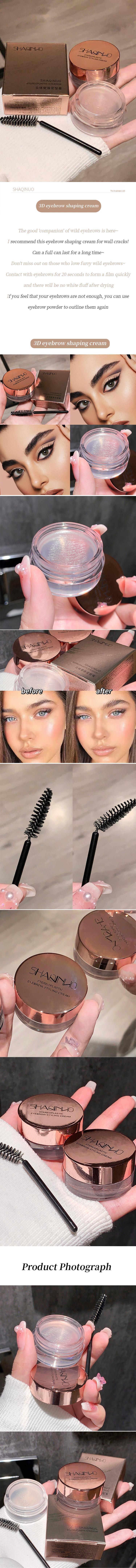 Stereoplastic Eyebrow Setting Cream Lasting Quick Dry Eyebrow Gel Wild Eyebrow Setting Cream