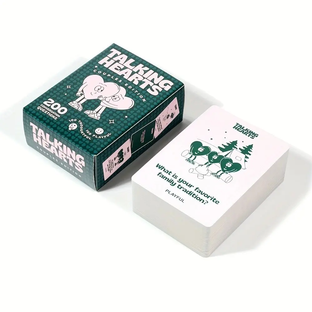 Talking Hearts Couples Edition Emotional Interaction Cards, Heartfelt Communication Game for Couples, Enhance Relationship Through Fun Activities