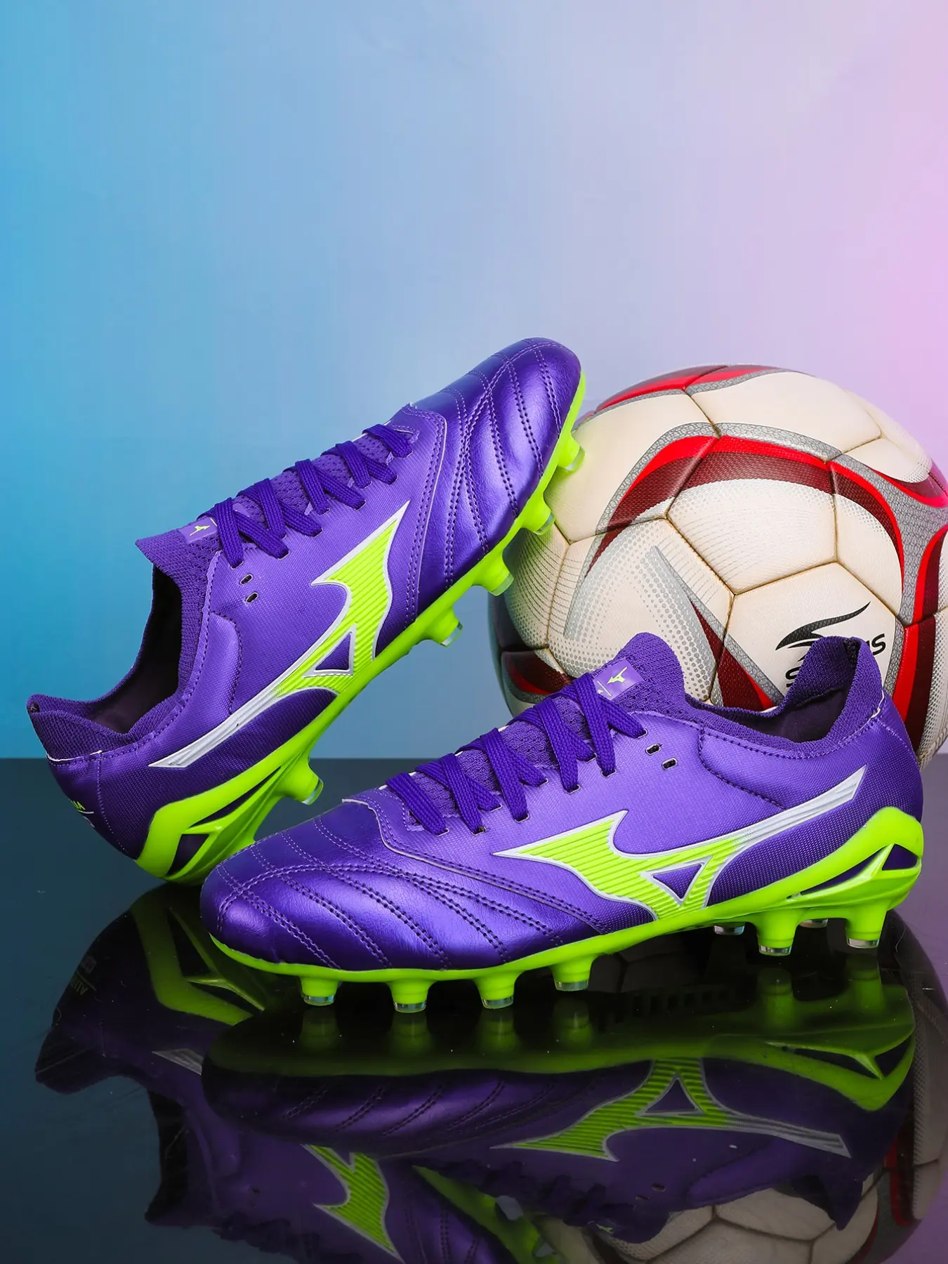 Knit Ankle High Football Cleats, Ag Studs for Artificial Grass, Professional Training Shoes, Anti-Slip Breathable Sports Footwear