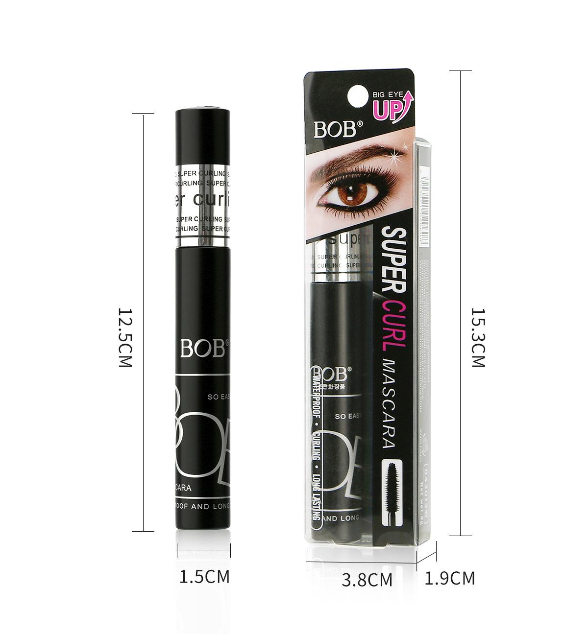 Bob Lengthening Mascara is waterproof, non-smudging, thick, curling, long-lasting, natural, and suitable for daily eyelash base makeup