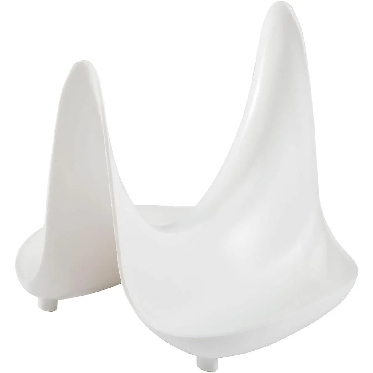 Pot Lid Stand & Spoon Rest, White