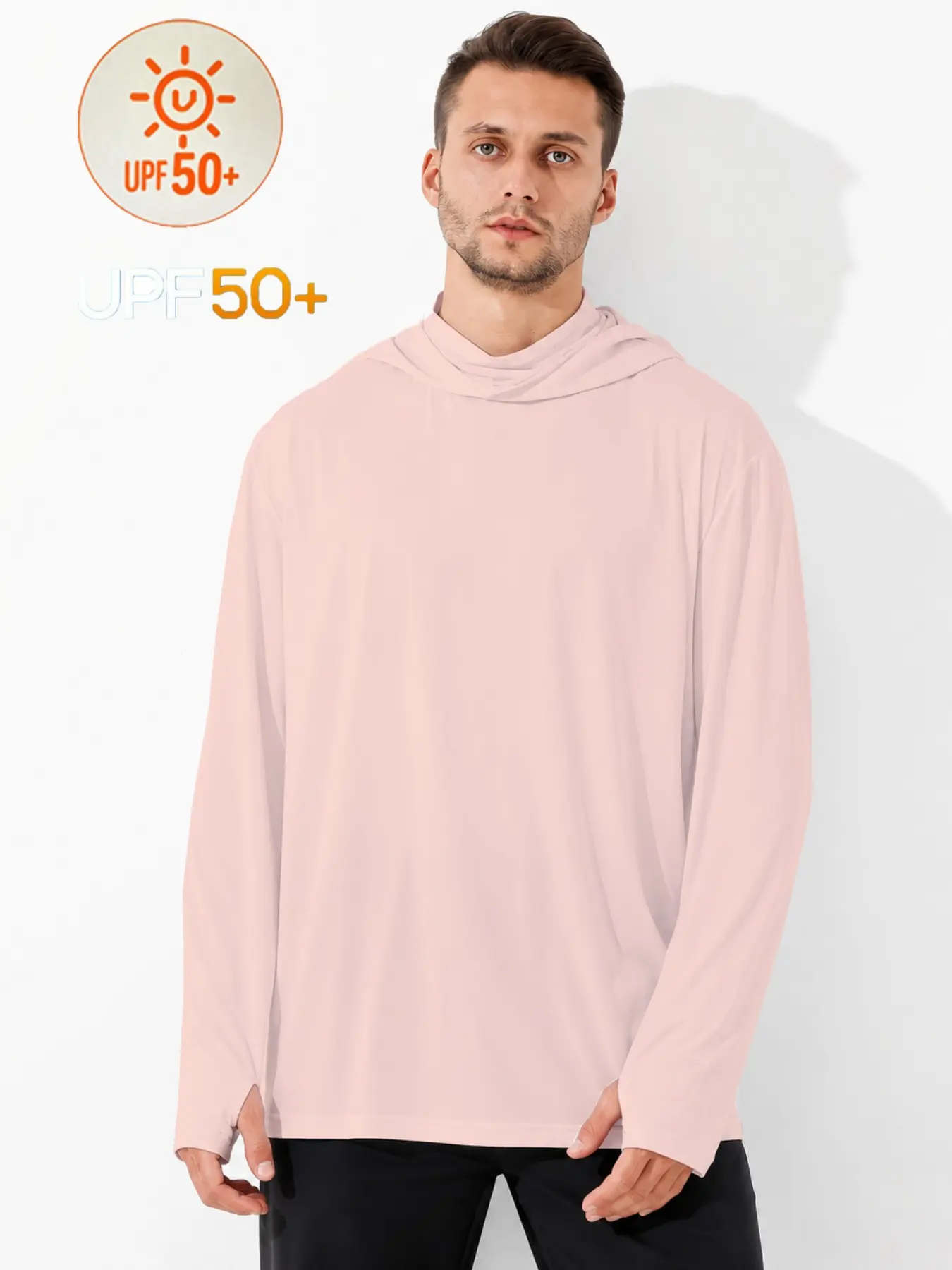 Summer Ice-Feel Breathable Sun Protection Jacket, Cycling Fishing Full Face Protection Hooded Sunwear, Casual Long Slim-Fit All-Season Outerwear