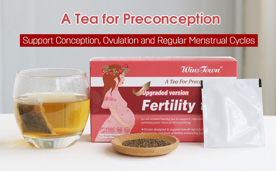 Wins Town Fertility Tea for Women Preconception Supports Ovulation Conception & Hormonal Balance 30 Tea Bags Beverage Malaysia