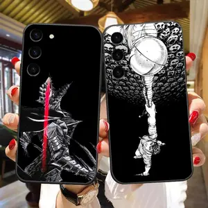 Cartoon Berserk Guts Phone Case For Samsung Galaxy S26 S25 EDGE S24 S23 S22 S21 FE PLUS Ultra For iphone 17 16 15 14 13 12 11 17Air Plus Pro Promax Case Shell Funda Cover
