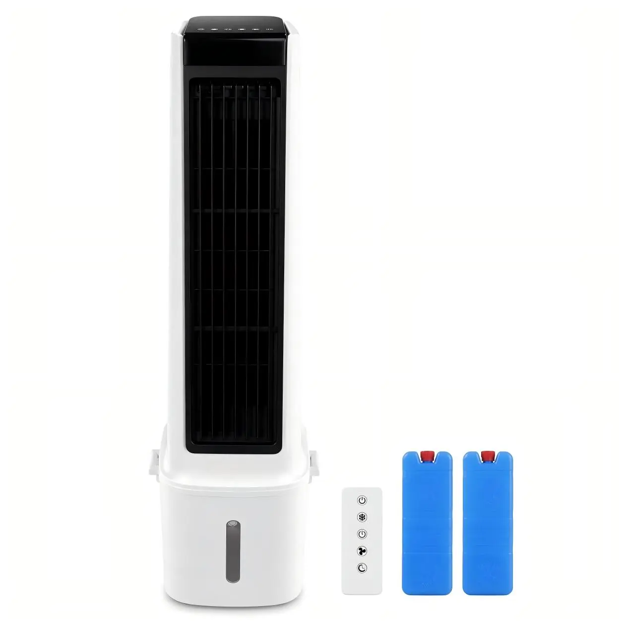 Portable Evaporative Air Cooler with Remote – 3 Fan Speeds, Dual Mist Modes, 2/4/8H Timer, 1600ml Large Water Tank, 60° Adjustable Airflow, Quiet Cooling for Bedroom, Office, Dorm, Adjustable Fans, Evaporative Coolers