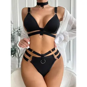 Seamless Bandage Push Up Bra and Panty Set Women Lingerie Sleepwear Erotic Babydoll Underwear Adult Langerie