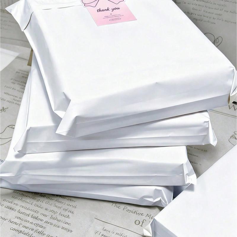 100pcs Thick Waterproof Plain Packaging Bags, Multi-Functional Simple Design, Ideal for Office, Transport, Mail, Gifts, Holidays