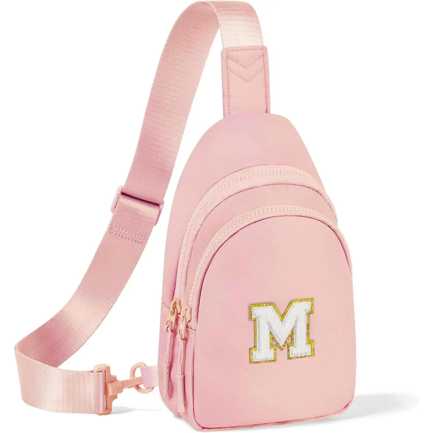 Initial Small Sling Bag for Girls Crossbody Bags Fanny Packs for Girls, Personalized Birthday Gifts for 7 8 9 10 11 12 13 Year Old Girl Teen Gifts Trendy Stuff  Cute Purse, , M