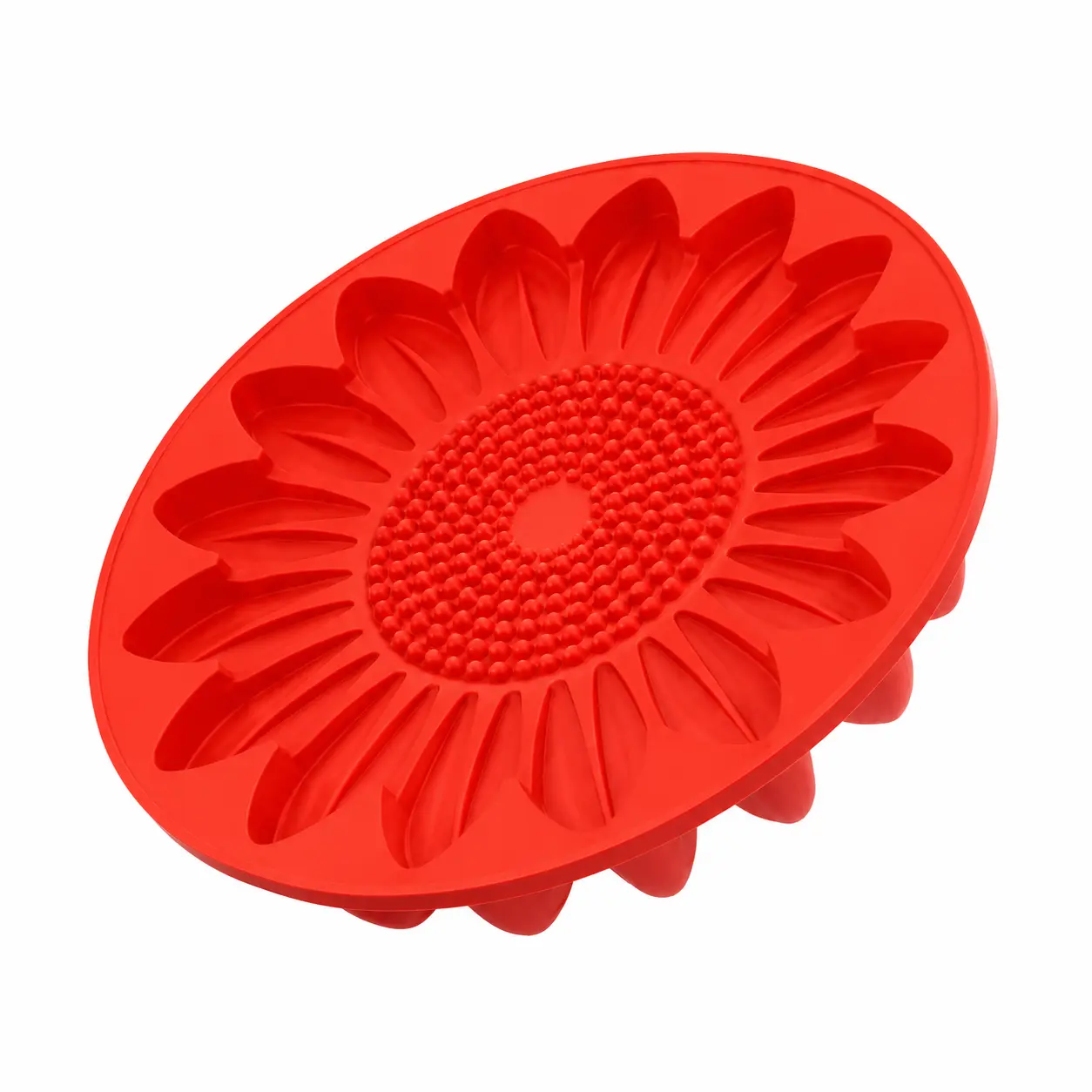 Heavy-Duty Reusable Sunflower-Shaped Cement Mold for DIY Gardeners, 15.7-Inch Garden Pathway Form with 3D Floral Texture, Paintable Weather-Resistant Casting Kit for Outdoor Walkways, Patios