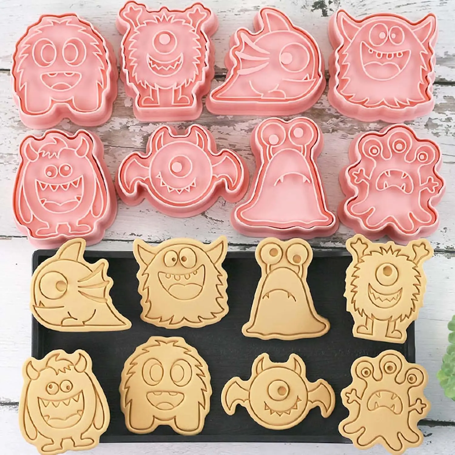 8 count Mini Halloween Cookie Cutters,  Funny  Cookie  | Cookie  Set suitable for Frosting Decoration, Day of The  Decorations