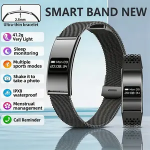 2026 New Fashion Sport Band, Call Reminder, Remote Photo, Sms Alert, Posture Reminder, Sleep Monitor, Multiple Sports Modes, Step Counter, Compatible with iPhone/android
