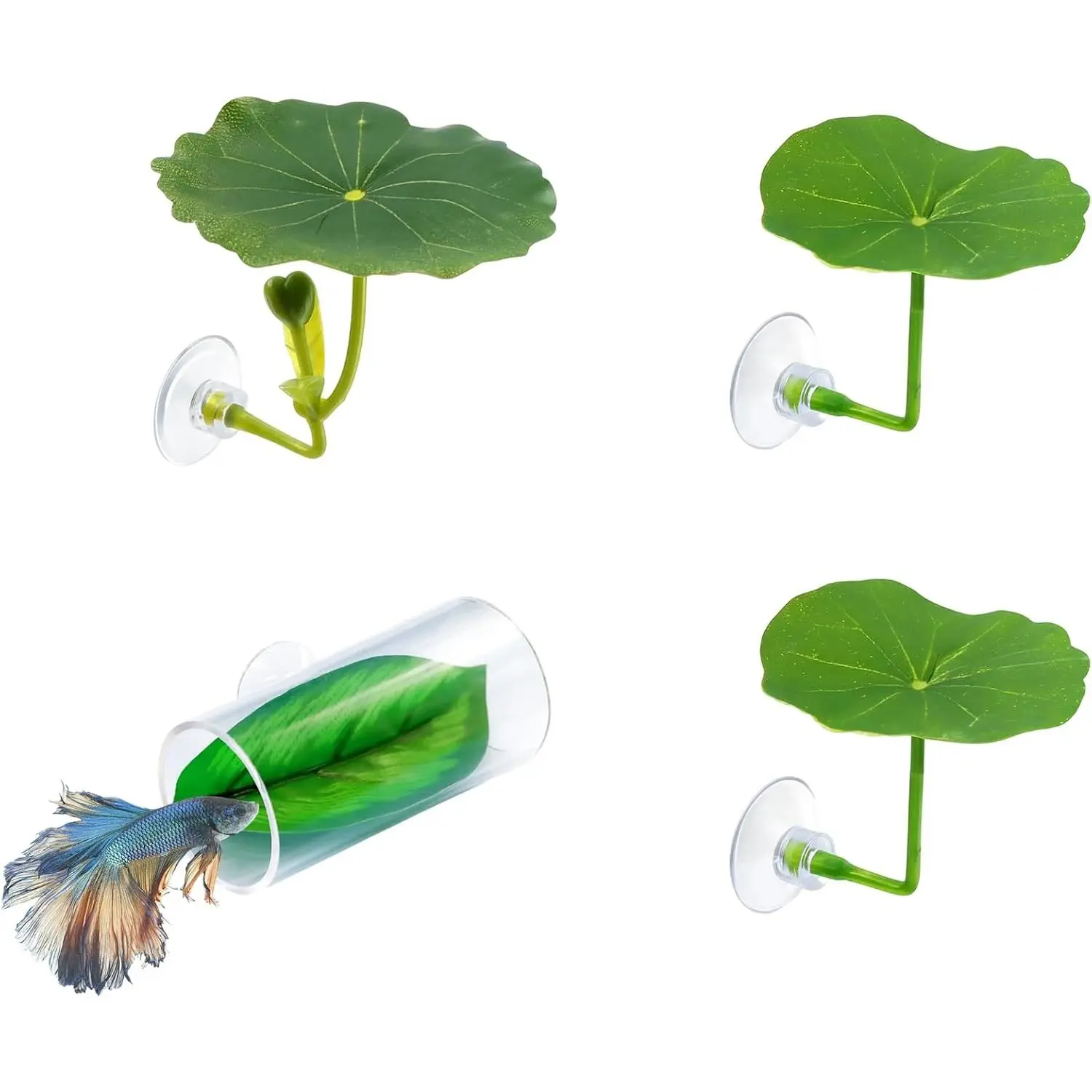 4PCS Betta Hammock Set, Betta Tank Accessories, Fish Hammock Suitable for Fish Farmers, Aquarium Enthiasts and First-Time Breeders