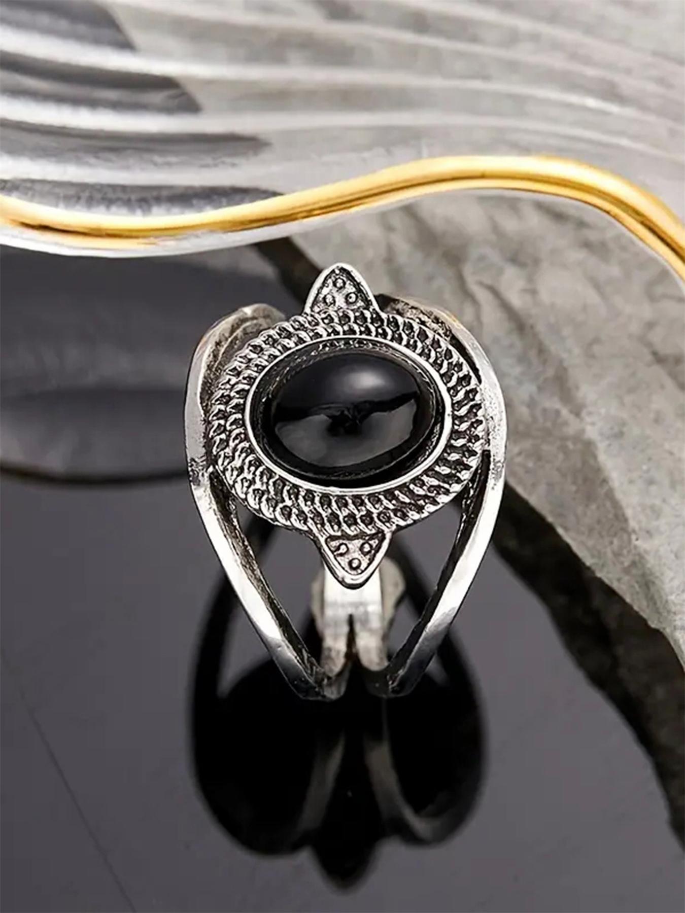 S925 Sterling Silver Vintage, Fashion Accessories for Women & Girls, Trendy All-match & Exquisite Jewelry Elegant Ring for Birthday Gift Wedding Ring