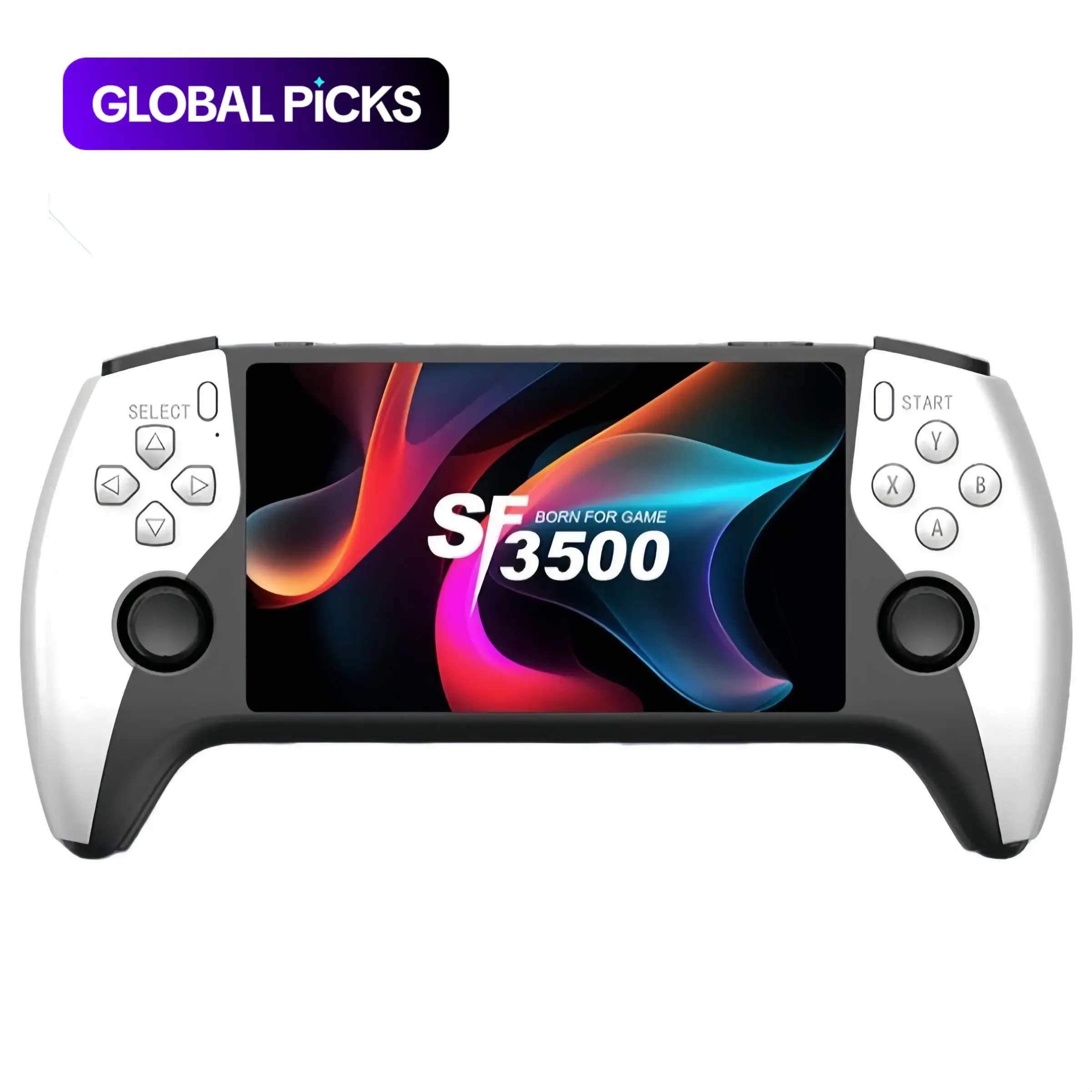 2026 New Sf3500 Upgrade Handheld Games Console, Portable Game Console, 5 Inch IPS Full-HD Screen, Multiple Emulator Modes, 3000mah Long-Lasting Battery