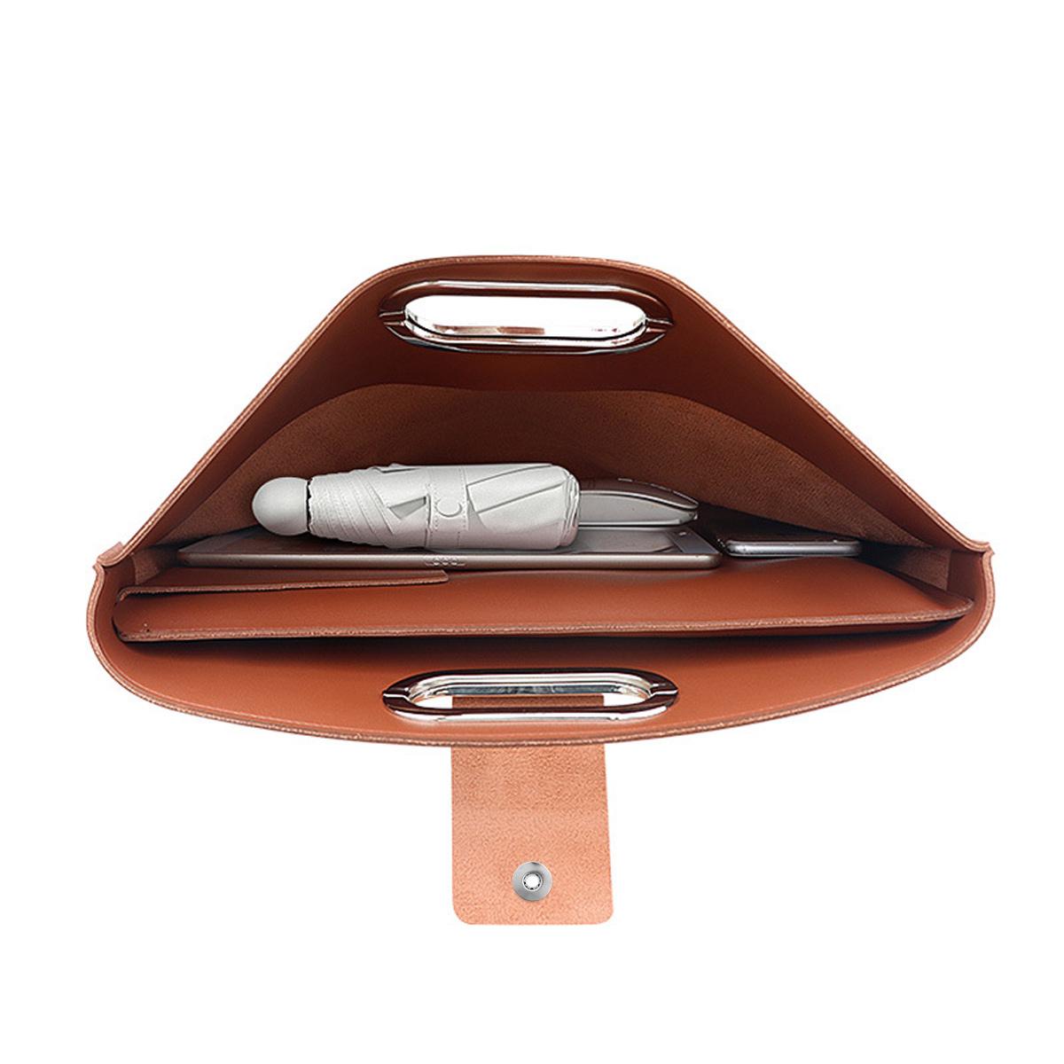 Laptop Bag for Women Waterproof Leather 13.3-15.4In Tote Bag Briefcase for Laptops iPad Cases Durable Daily Use Office Studio Leisure Large Capacity Handbag