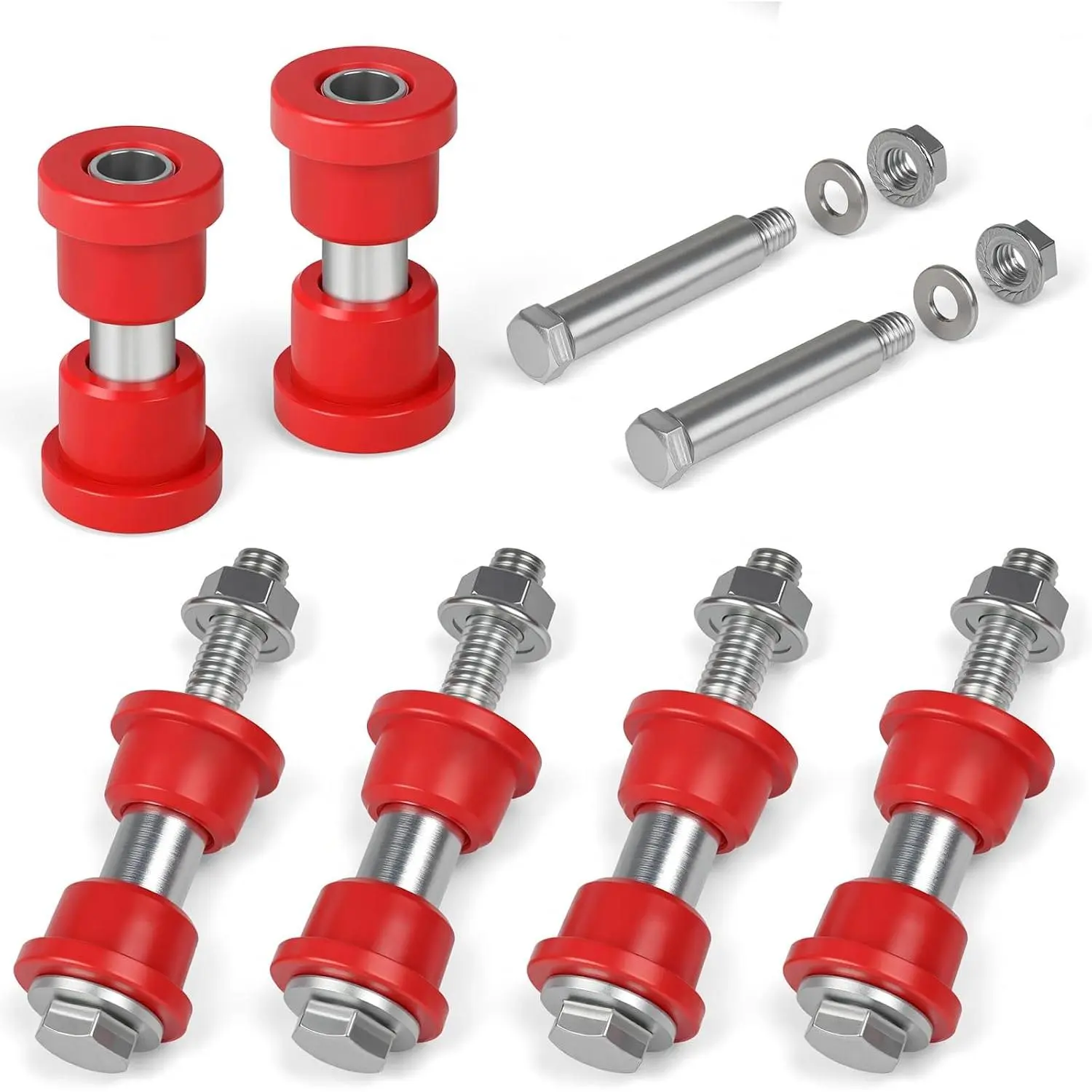 Leaf Spring Bushing Kit with Screw Nut for Ezgo TXT 1994-Up, and Medalist Gas/Electric, Golf Cart Rear Leaf Spring Polyurethane Bushing and Sleeves, OEM No. 70289G01 70291G02