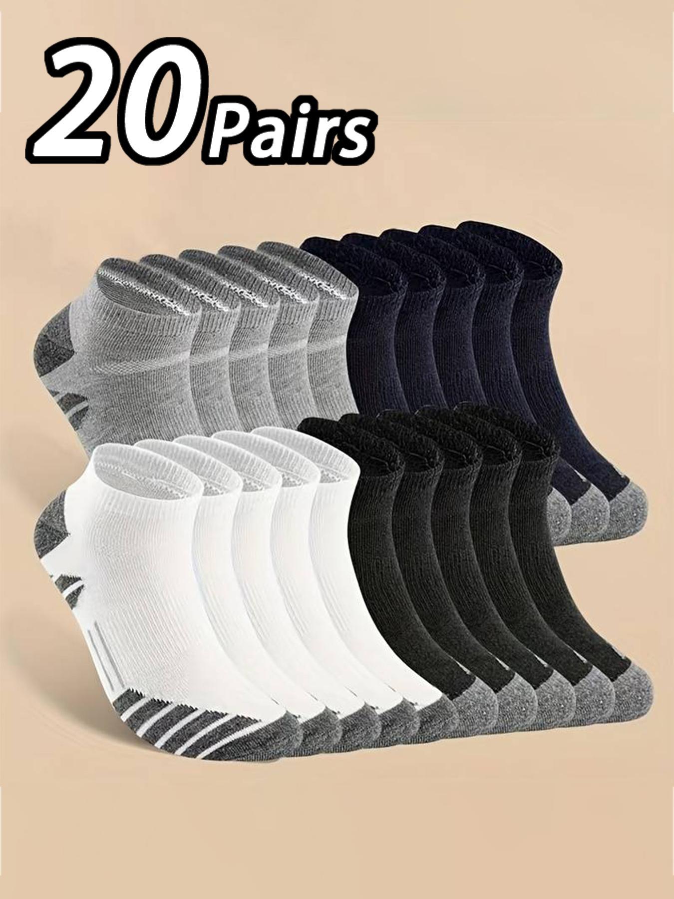 Men's Colorblock Low Cut Socks, Athletic Socks, Breathable Comfortable Socks for Daily Wear, Men's Socks & Hosiery