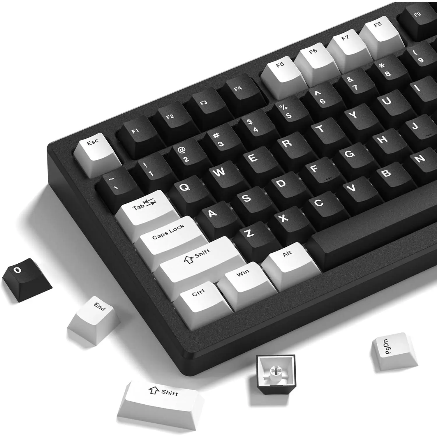 Double Shot PBT Keycaps Set Cherry Profile for Mechanical Keyboard