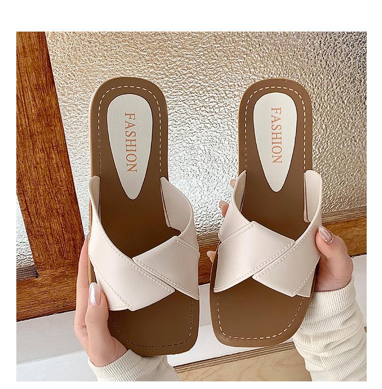 Summer Women's Flat Sandals Fashionable Open Toe Slippers Casual Beach Sandals for Daily Wear and Outdoor Activities