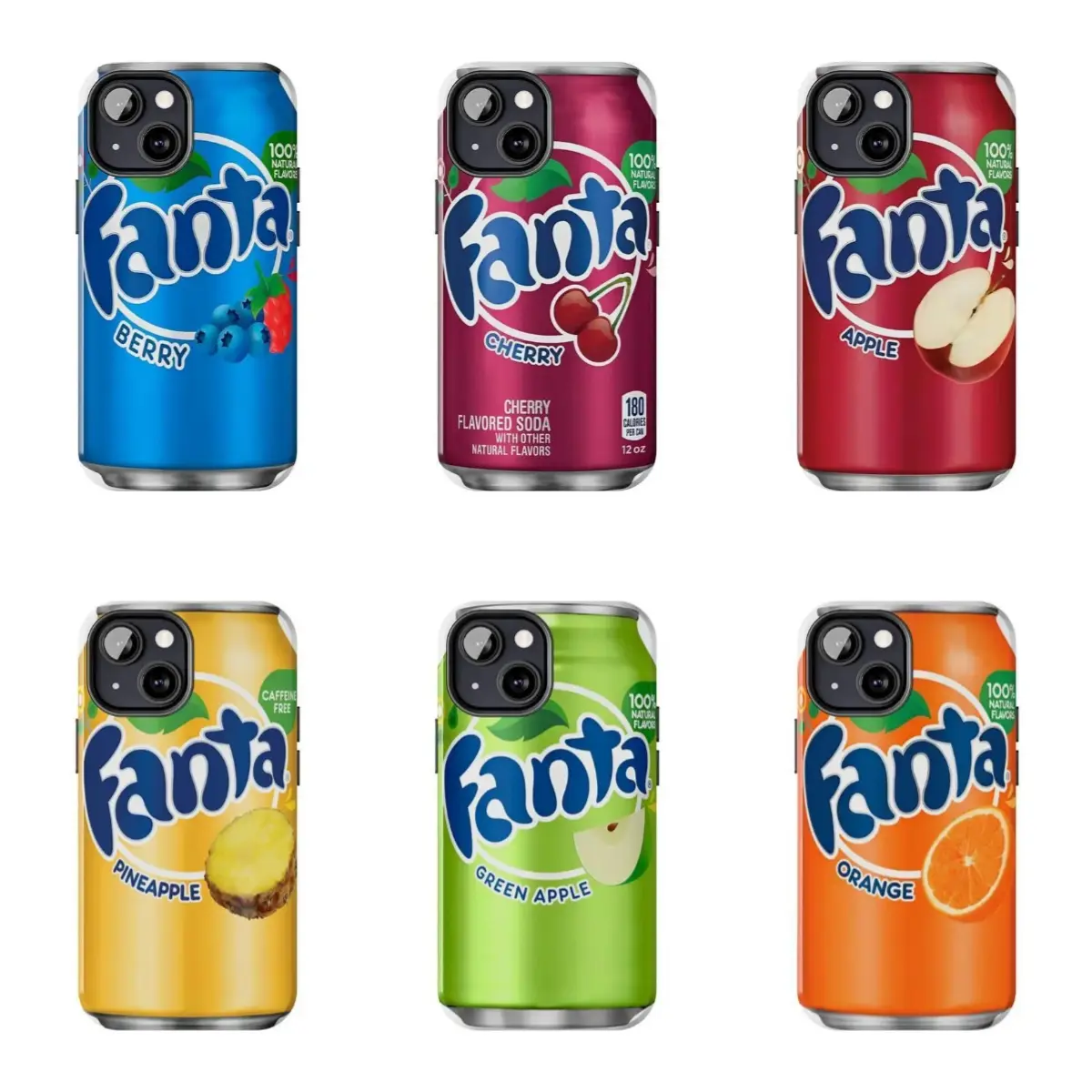 Colorful Enjoy A Fanta Soda Can Retro Pop Art Logo Heavy Duty phone Cases For iPhone 12,13,14,15,16,17Promax Pro Plus & Samsung Galaxy S22-S26Ultra Plus,It's a great gift for a good friend, suitable for holidays, birthdays, and parties.