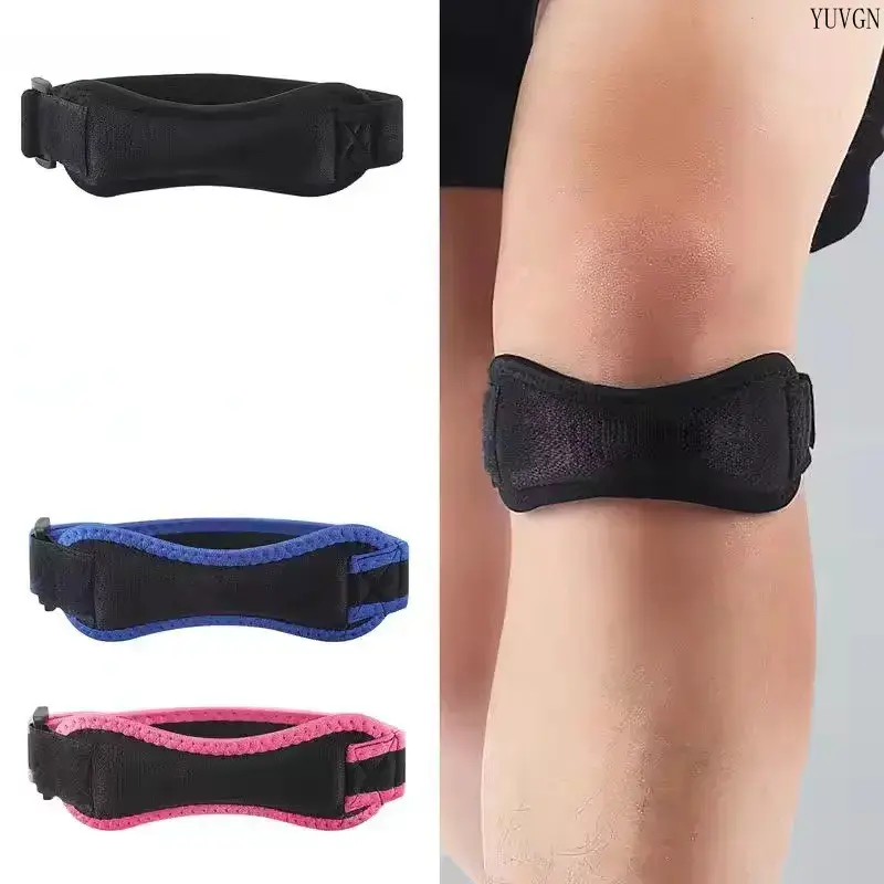 2PCS Patella Tendon Knee Strap - Adjustable Compression Knee Brace - Breathable Shock Absorbing Lightweight Knee Support for Running Jumping Hiking Gym Workout Outdoor Sports Knee Pain Relief