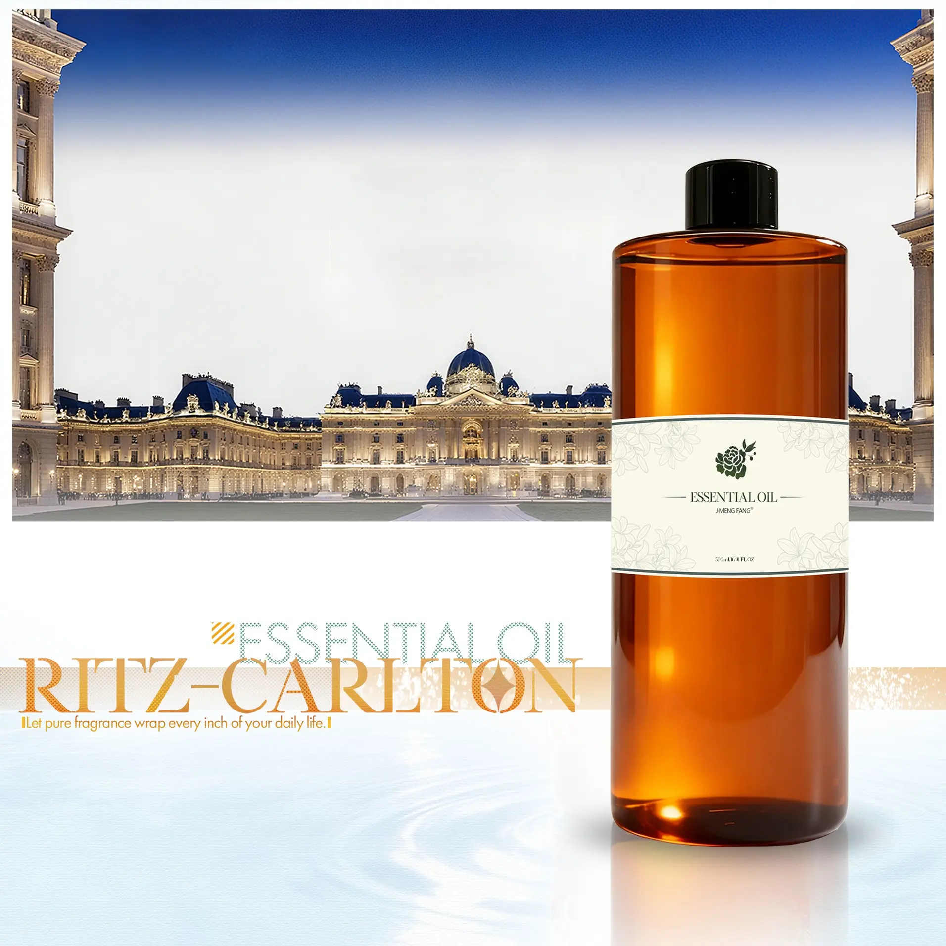 500ML 30% Concentration Ritz Carlton Essential Oil Refill, Long-Lasting Aromatherapy Oil for Diffusers, Home Fragrance Therapy, Diffuser Fragrance Oils
