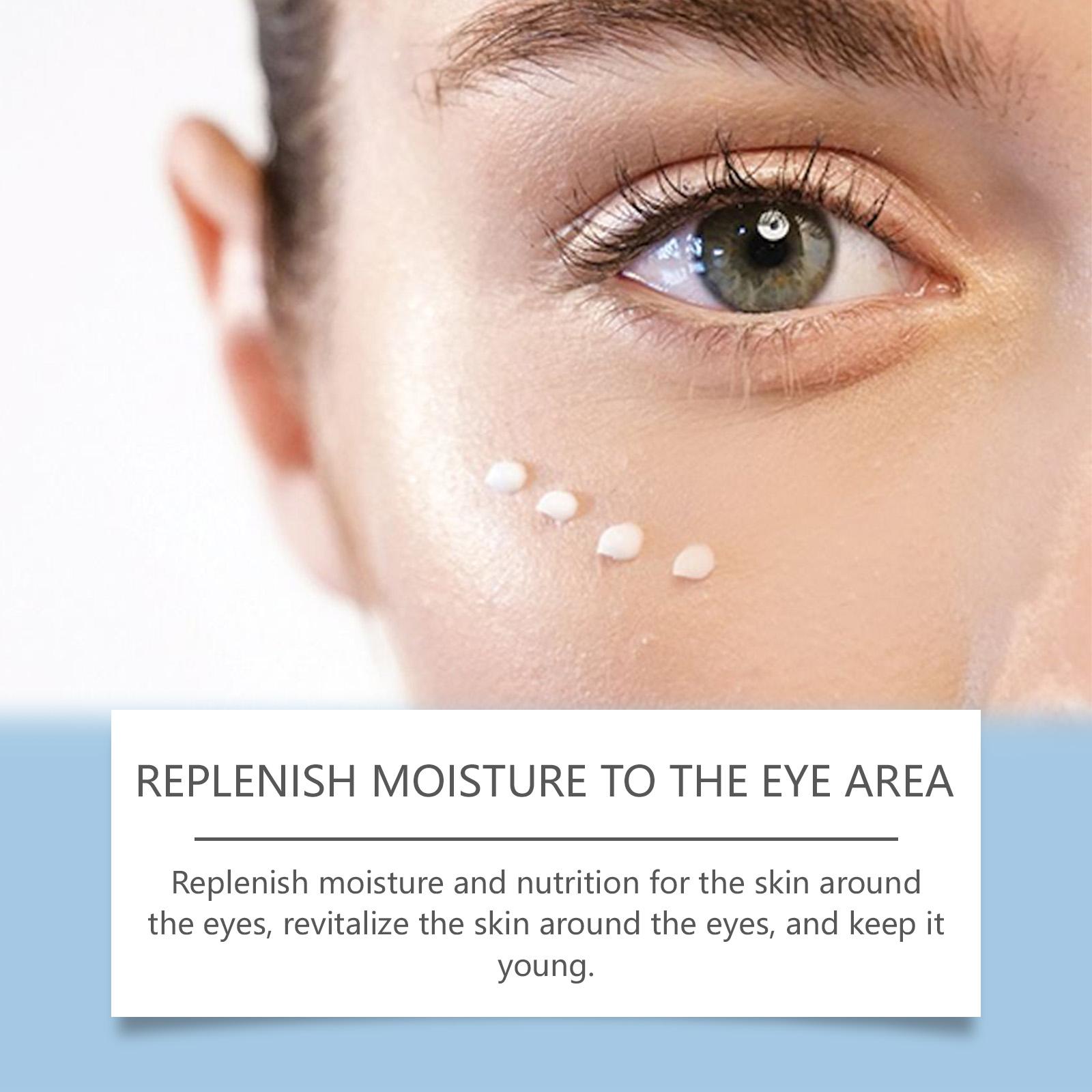 HOYGI Immediate Firming Eye Serum, Instant Eye Lift & Dark Circle Corrector with Acetyl Hexapeptide-8 + Collagen, Vitamin C Brightening, Panthenol + Vitamin E Deep Nourish, Lightweight Non-Greasy for All Skin, Daily Anti-Aging Care serum ginseng