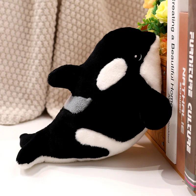 Lifelike Killer Whale Plush Toys Stuffed Orcinus Orca Fish Doll Cute Shark Cartoon Soft Sleep Pillow Kids Girls Baby Gift