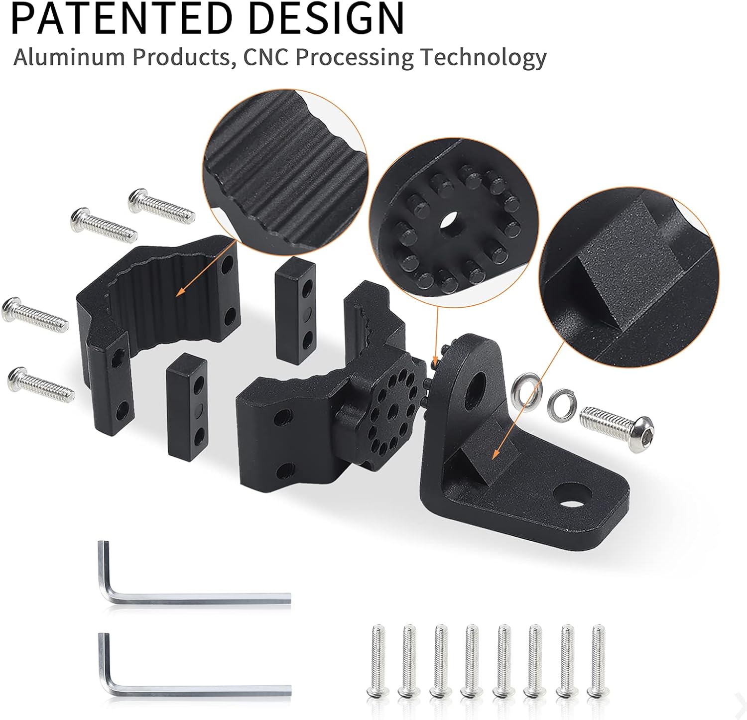 UTV Whip Light Mount & Light Bar Bracket - Heavy Duty 1.75"- 2" Roll Cage Clamp with 360 Rotation,  Flag/Off-Road Light Mount for Polaris RZR, Can Am,