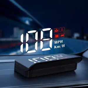 M3 Head-Up Display (HUD), Intelligent Digital Vehicle Speedometer with OBD Connection, Windshield Floating Projection Speed Meter, Compact Multi-Function HD Projector Monitoring Water Temperature, Perfect Gift Choice for Motorists
