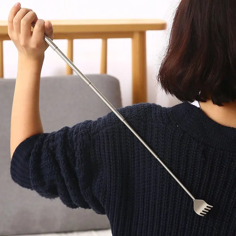 1/2pcs Creative Stainless Steel Itching And Scratching Device No Need for Human Expansion Convenient Scratching And Scratching Scraper Pen Scratching Device