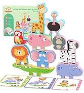 Easter Wooden Puzzles for Toddlers, 8 Pcs Farm Animal Matching Egg Puzzle, Montessori Toys for Boy Girl Birthday Gifts, Preschool Learning Activities & Educational Toys for Boys, Girls(Gag Toys & Practical Jokes)(Gag Toys & Practical Jokes)